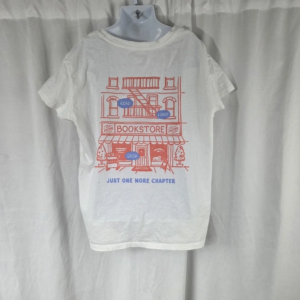 Old Navy Girls Size XL Short Sleeve Graphic T Shirt White